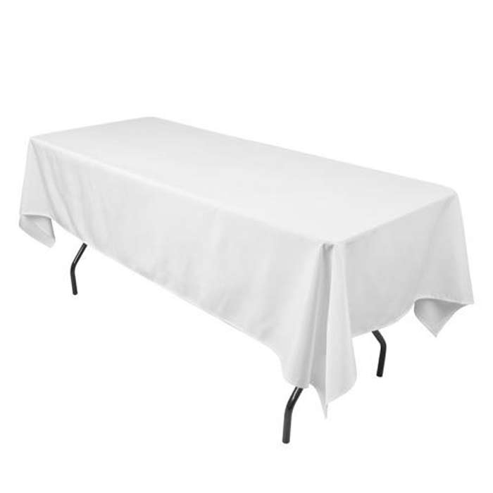 Black Rectangular Tablecloth Rental - Polyester