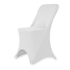Folding Chair Spandex Cover - White