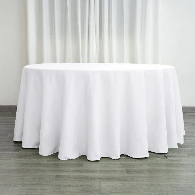 120 Inch Round Polyester Tablecloth
