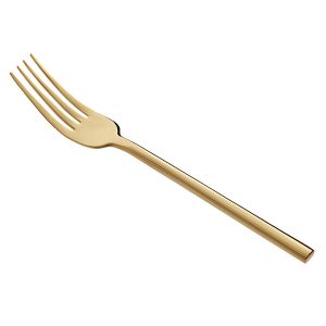 gold dinner fork