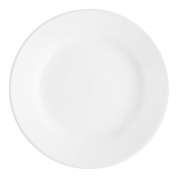 White Dinner Roll Plate 6.5″