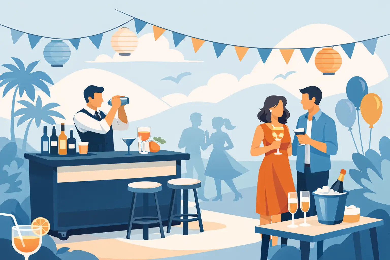 Portable Bar Rental for Party Planning
