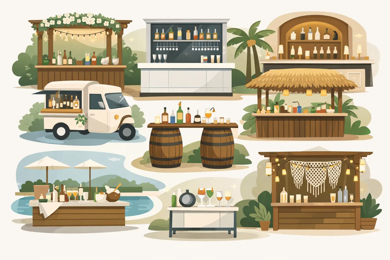 8 Best Wedding Bar Setups for Any Venue