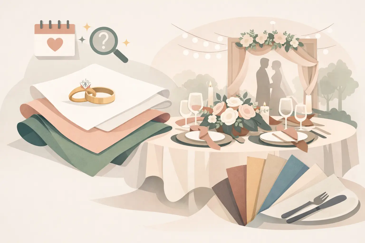 How to Choose Wedding Linens Without Guesswork