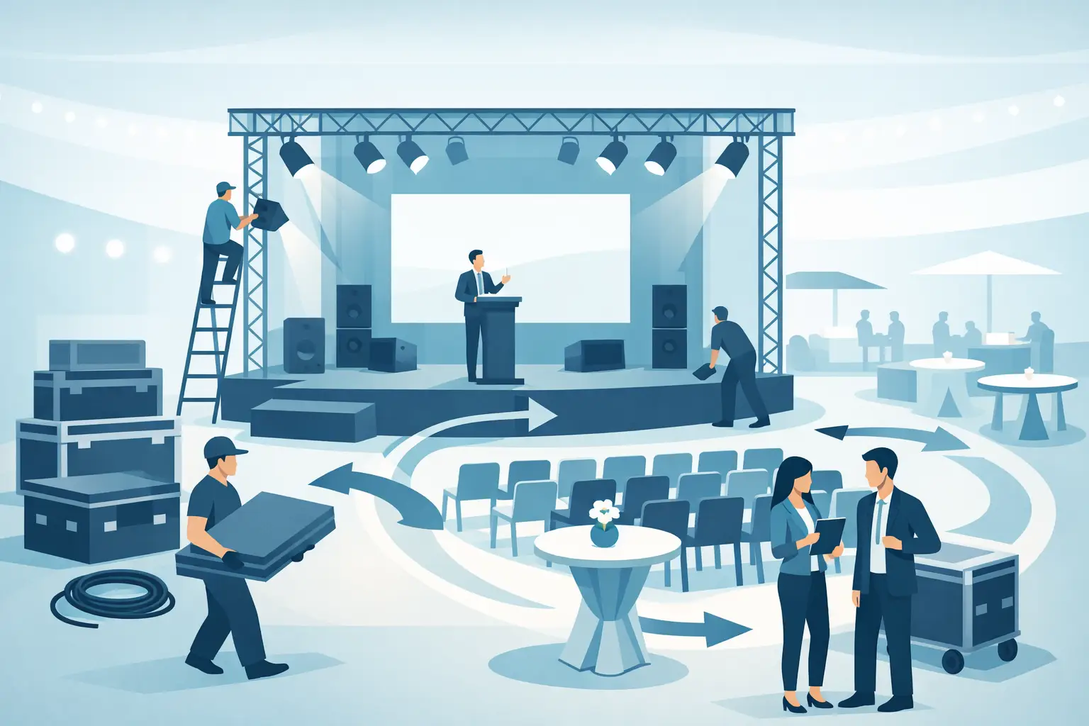 Event Staging Rentals for Better Event Flow