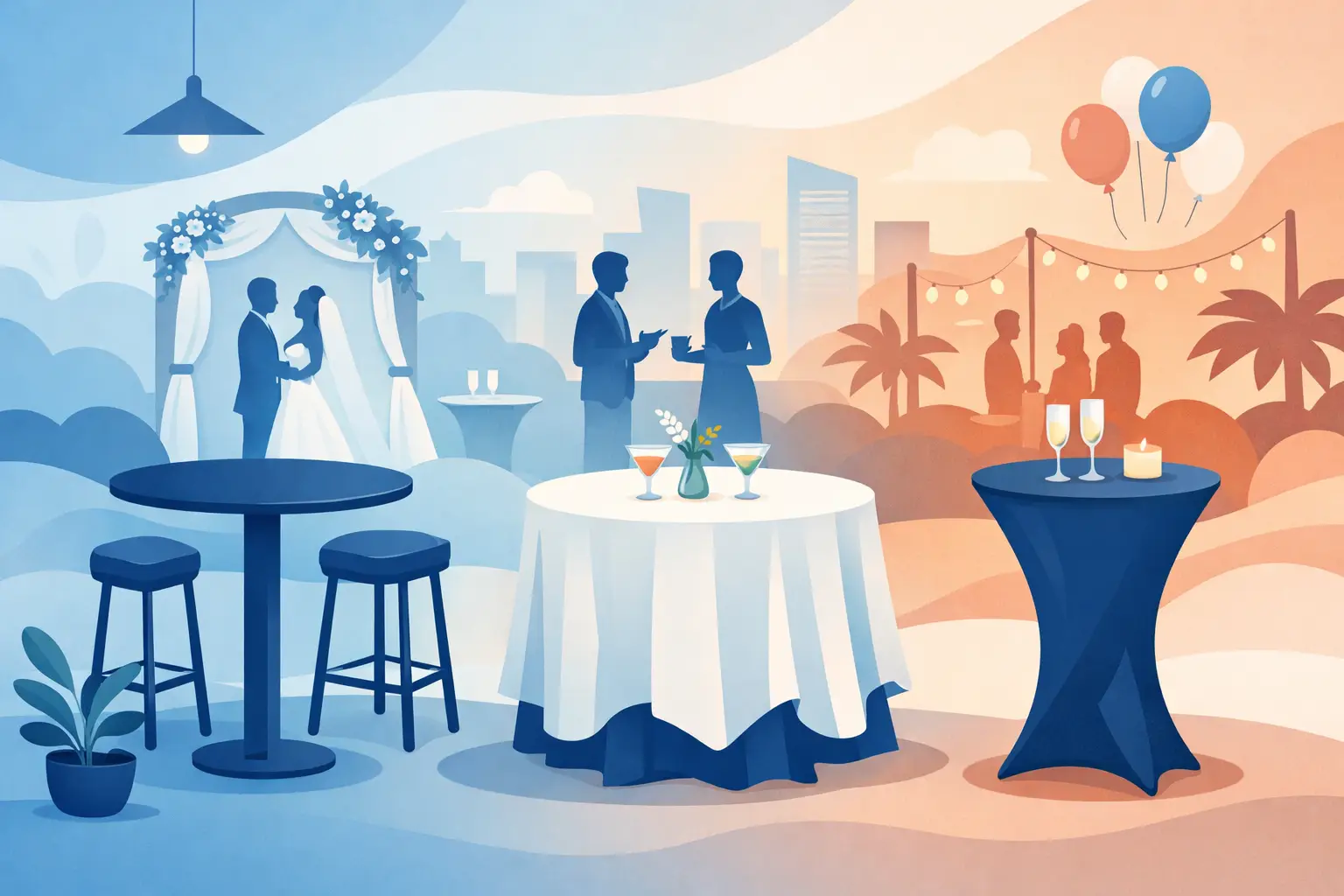 How to Rent Cocktail Tables for Any Event