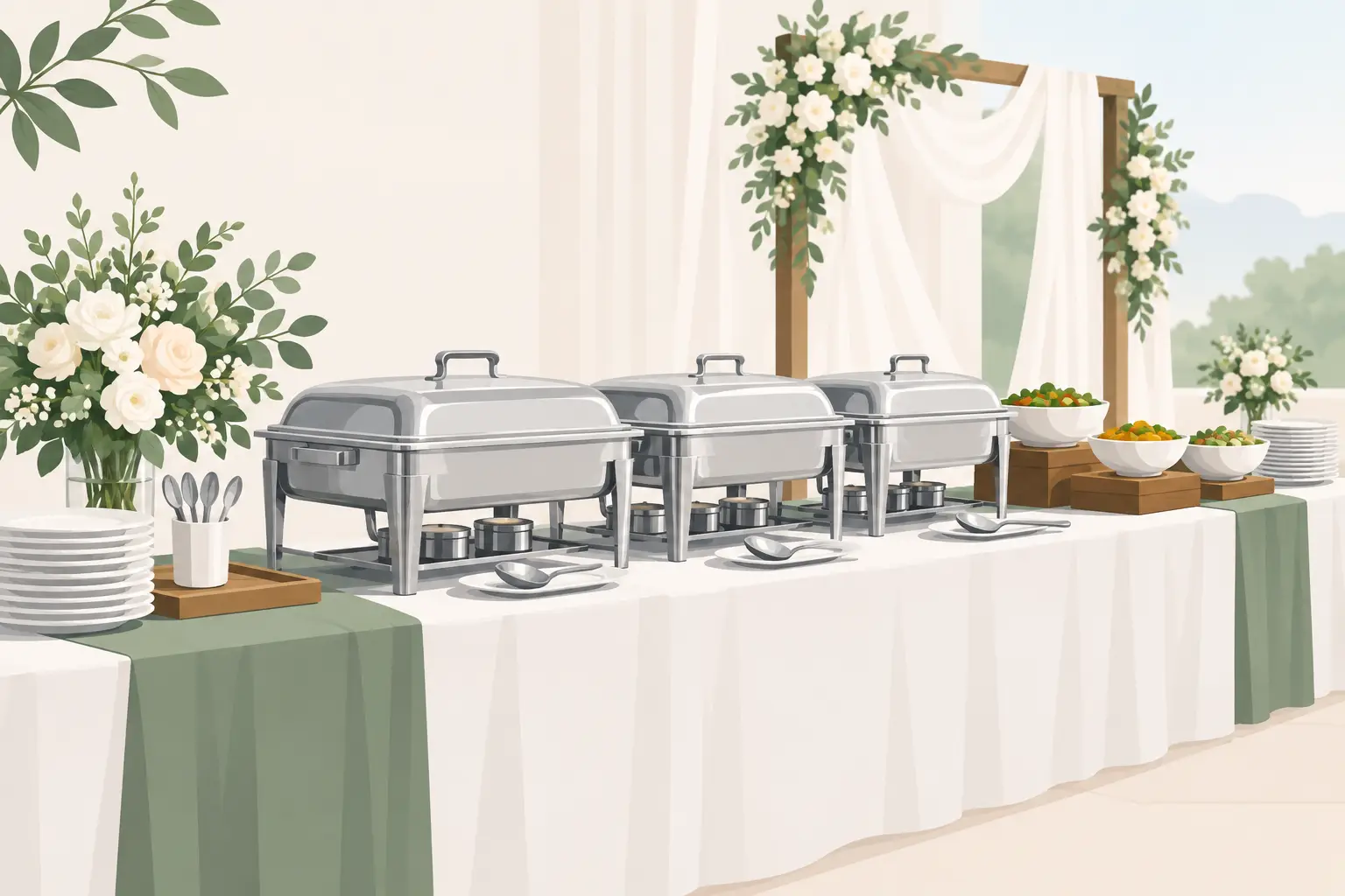 Buffet Equipment for Weddings That Works