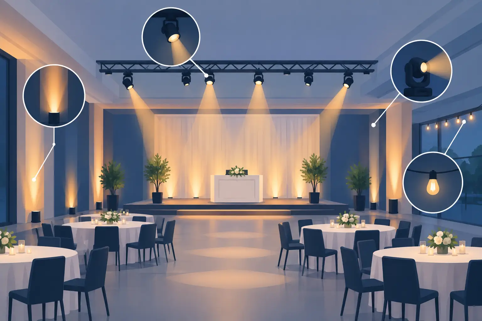 Event Lighting Placement Guide for Better Events