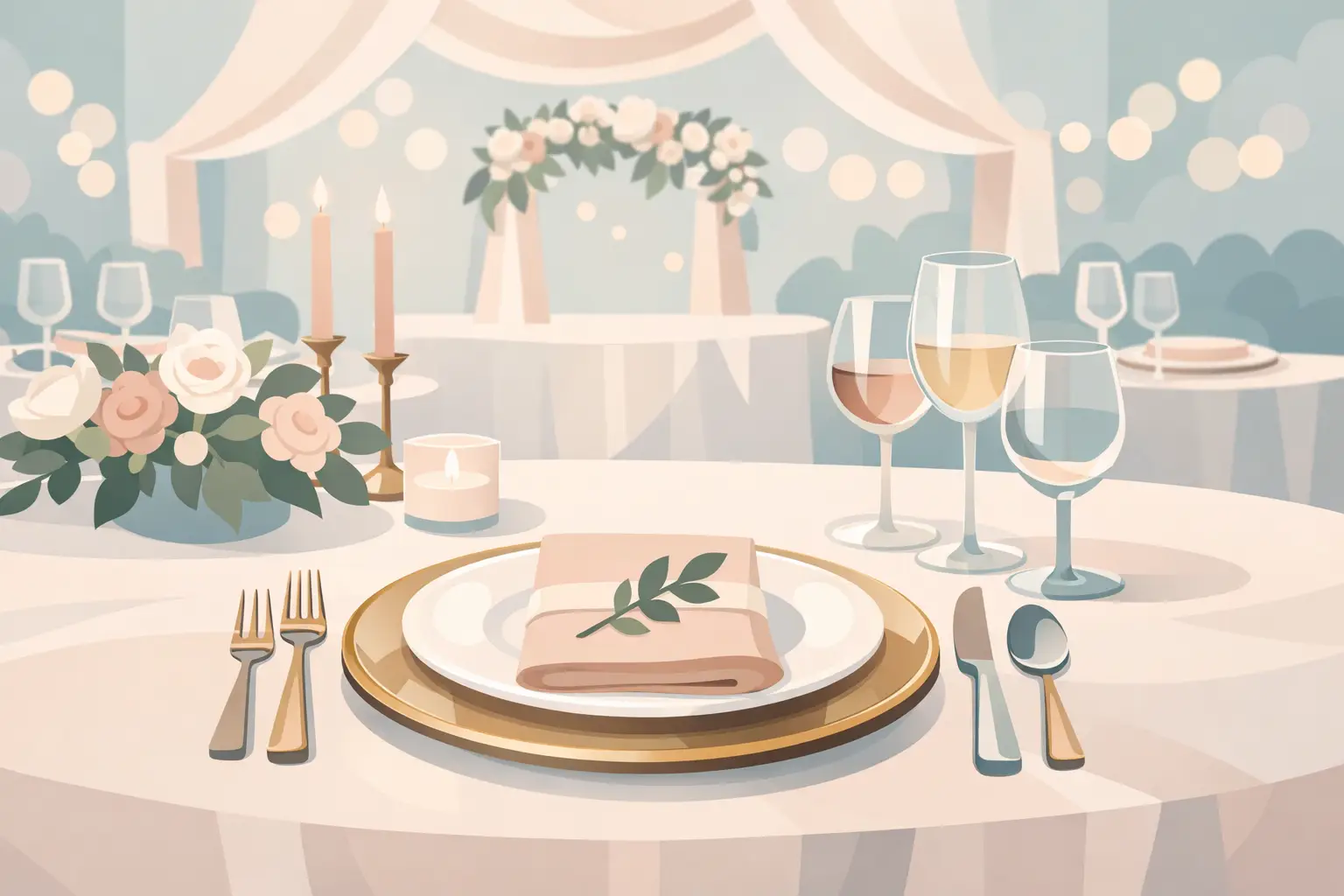 Wedding Charger Plate Rentals for a Polished Table