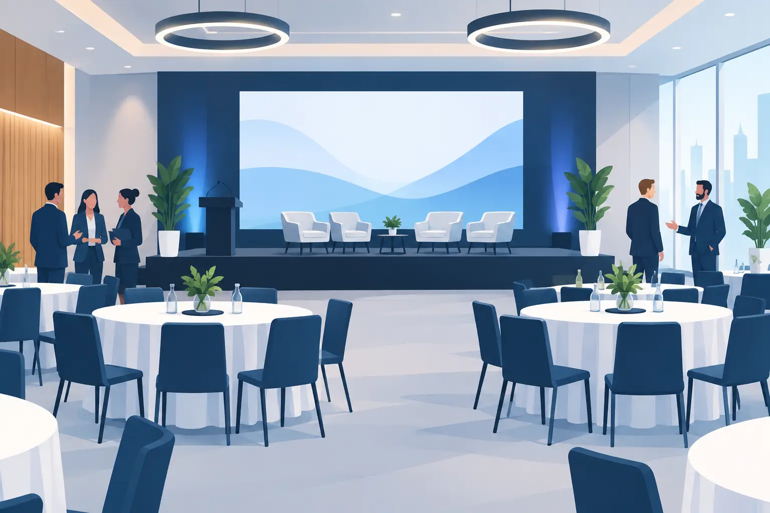 A Corporate Event Setup Example That Works