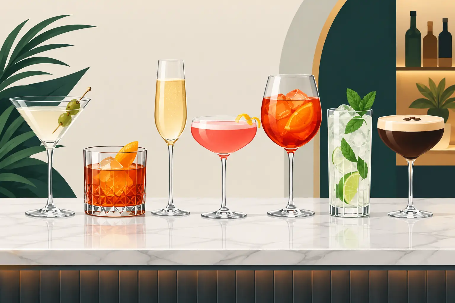 Cocktail Glassware Types for Every Event Bar
