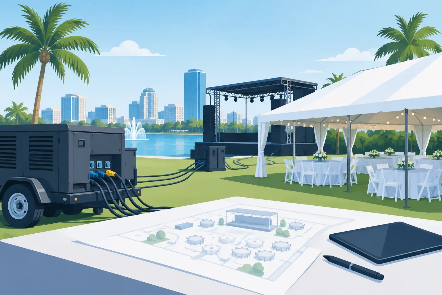 Event Power Planning for Central Florida Events