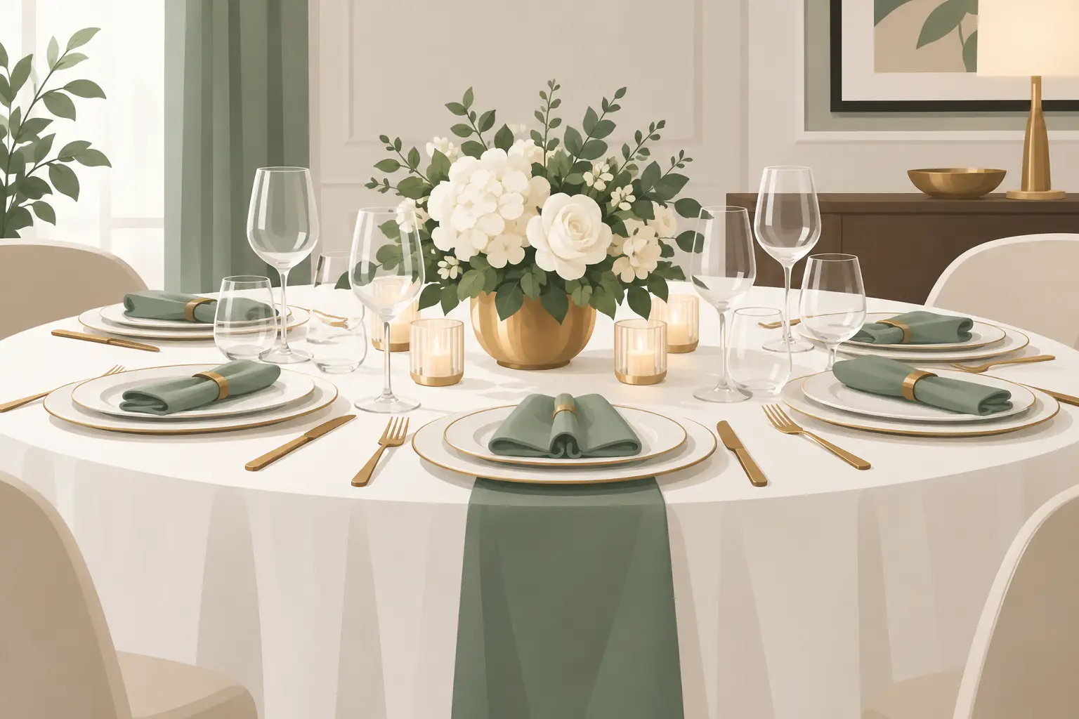 Formal Dinner Linens That Make Tables Feel Finished