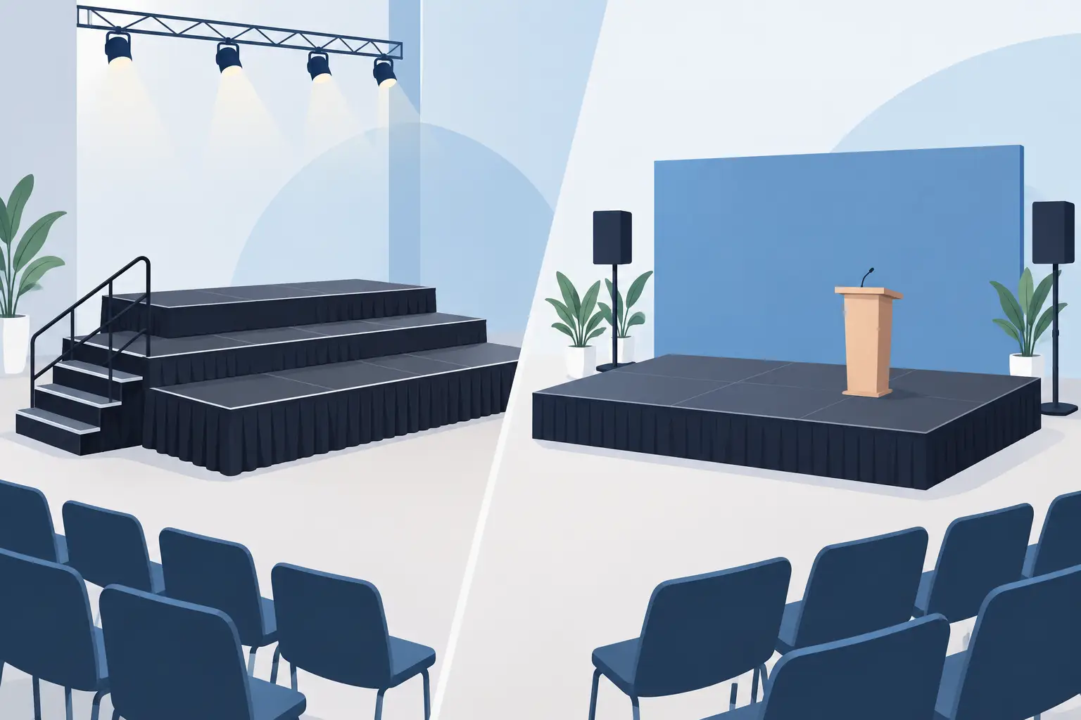 Stage Risers Versus Platforms for Your Event